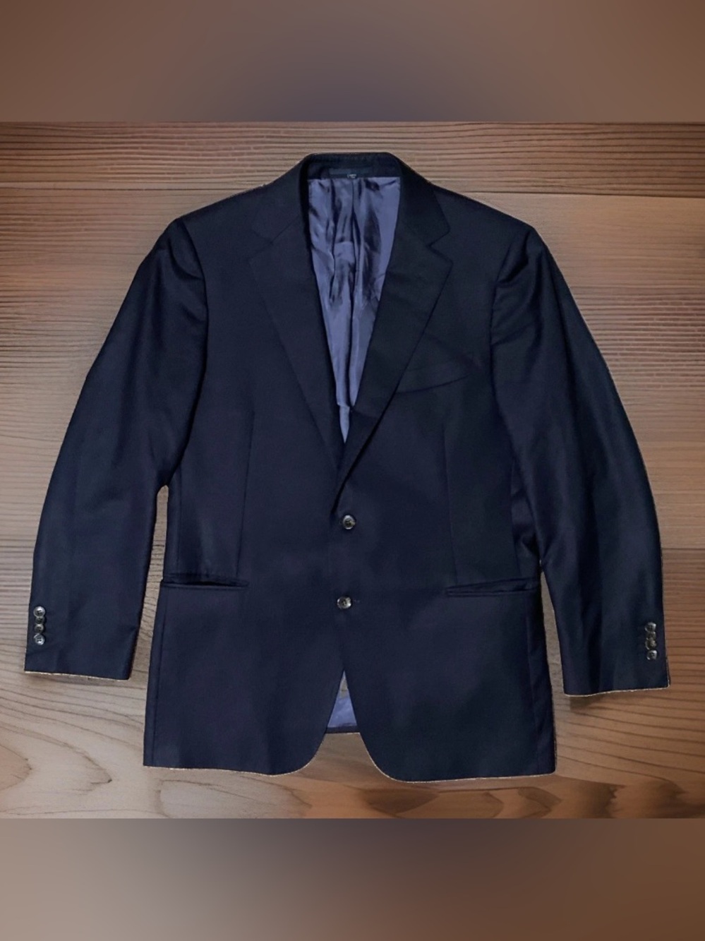 Suitsupply Lazio Navy Blue Wool Blazer Jacket Vitale Barberis Canonico 42R UK